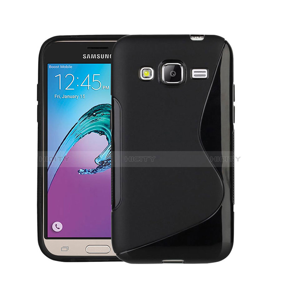 Funda Silicona S-Line para Samsung Galaxy J3 (2016) J320F J3109 Negro