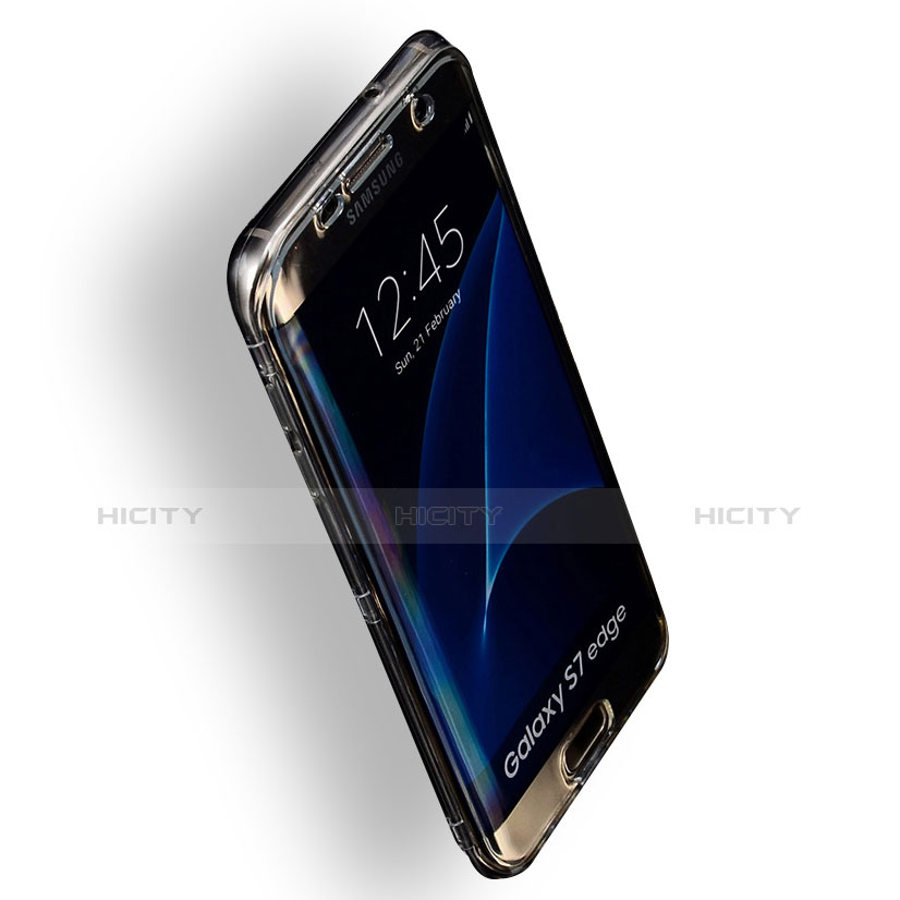 casamentero Desobediencia Malabares Funda Silicona Transparente Cubre Entero Carcasa para Samsung Galaxy S7 Edge  G935F Gris