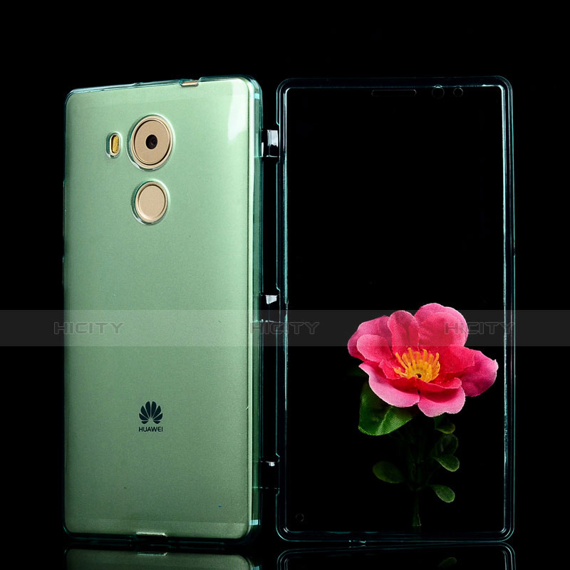 Funda Silicona Transparente Cubre Entero para Huawei Mate 8 Verde