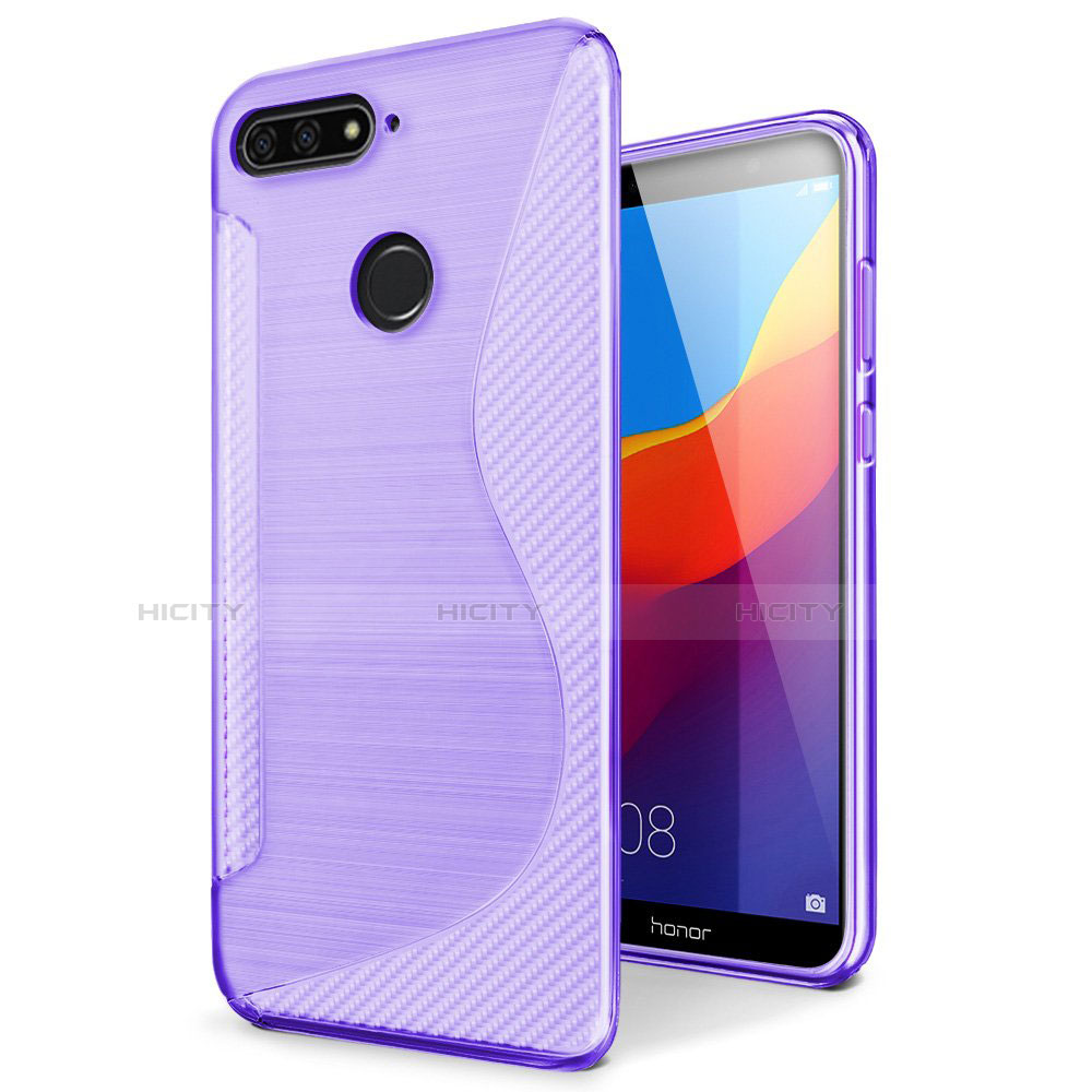 Funda Silicona Transparente S-Line Carcasa para Huawei Enjoy 8e