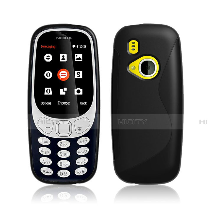 Funda Silicona Transparente S-Line para Nokia 3310 (2017) Negro