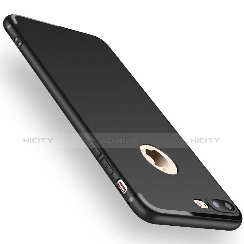 Funda Silicona Ultrafina Carcasa Goma Z15 para Apple iPhone 8 Plus Negro
