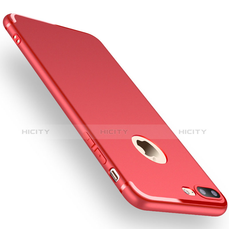 Funda Silicona Ultrafina Carcasa Goma Z15 para Apple iPhone 8 Plus Rojo