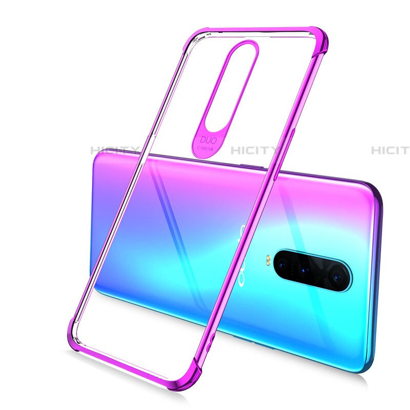 Funda Silicona Ultrafina Carcasa Transparente A02 para Oppo RX17 Pro Morado