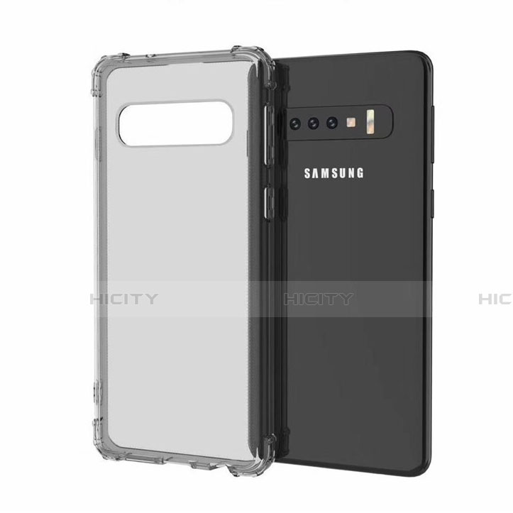 Funda Silicona Ultrafina Carcasa Transparente A05 para Samsung Galaxy S10 5G Gris