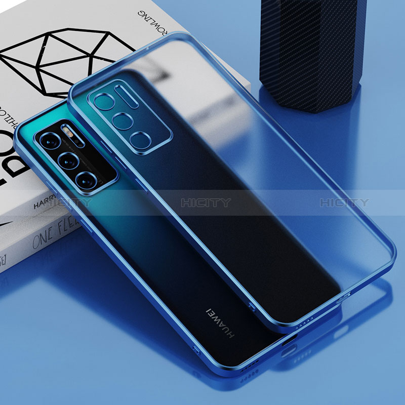 Funda Silicona Ultrafina Carcasa Transparente AN1 para Huawei P40 Azul