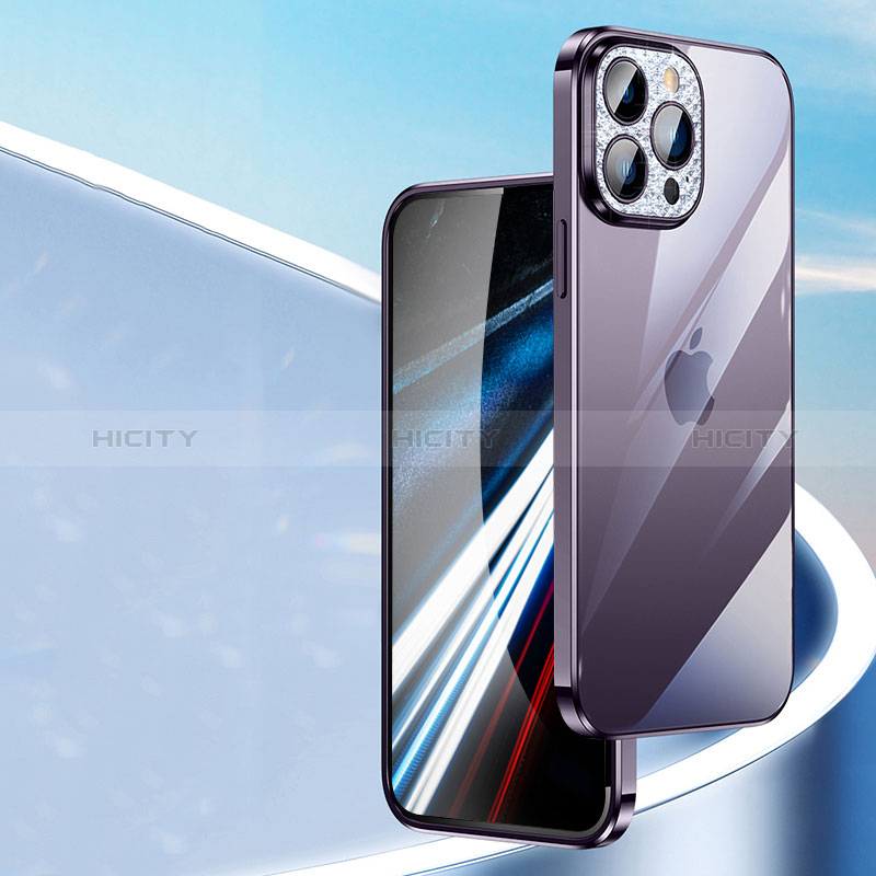 Funda Silicona Ultrafina Carcasa Transparente Bling-Bling LD2 para Apple iPhone 13 Pro