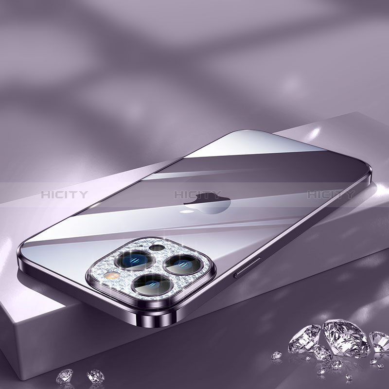 Funda Silicona Ultrafina Carcasa Transparente Bling-Bling LD2 para Apple iPhone 13 Pro Max