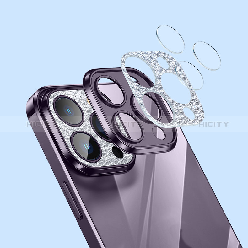 Funda Silicona Ultrafina Carcasa Transparente Bling-Bling LD2 para Apple iPhone 14