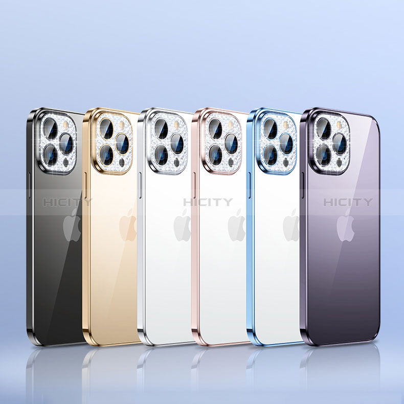 Funda Silicona Ultrafina Carcasa Transparente Bling-Bling LD2 para Apple iPhone 14 Pro Max