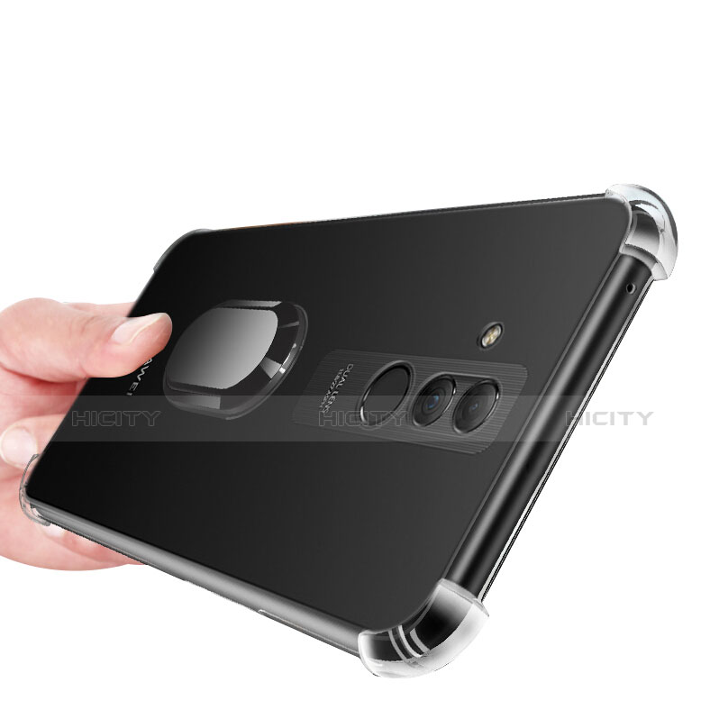 Funda Silicona Ultrafina Carcasa Transparente con Magnetico Anillo de dedo Soporte S01 para Huawei Maimang 7