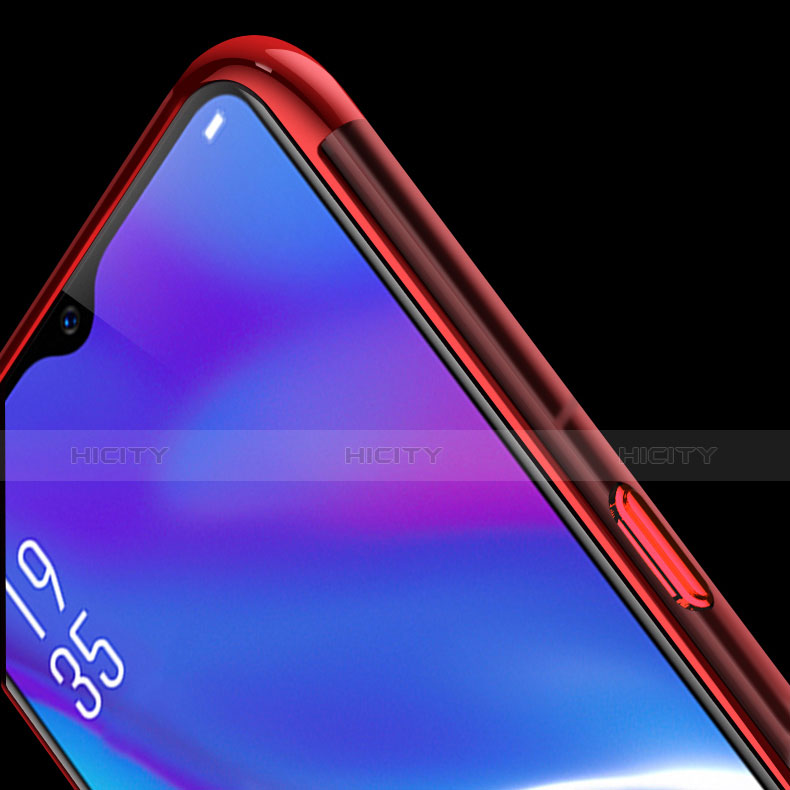 Funda Silicona Ultrafina Carcasa Transparente con Magnetico Anillo de dedo Soporte S01 para Oppo R15X