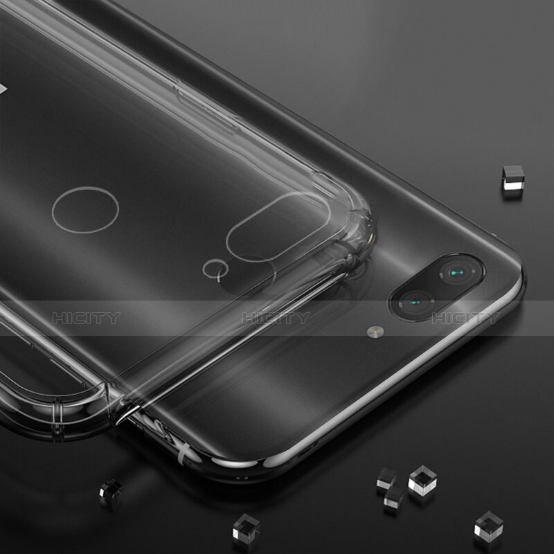 Funda Silicona Ultrafina Carcasa Transparente con Magnetico Anillo de dedo Soporte S01 para Xiaomi Mi 8 Lite