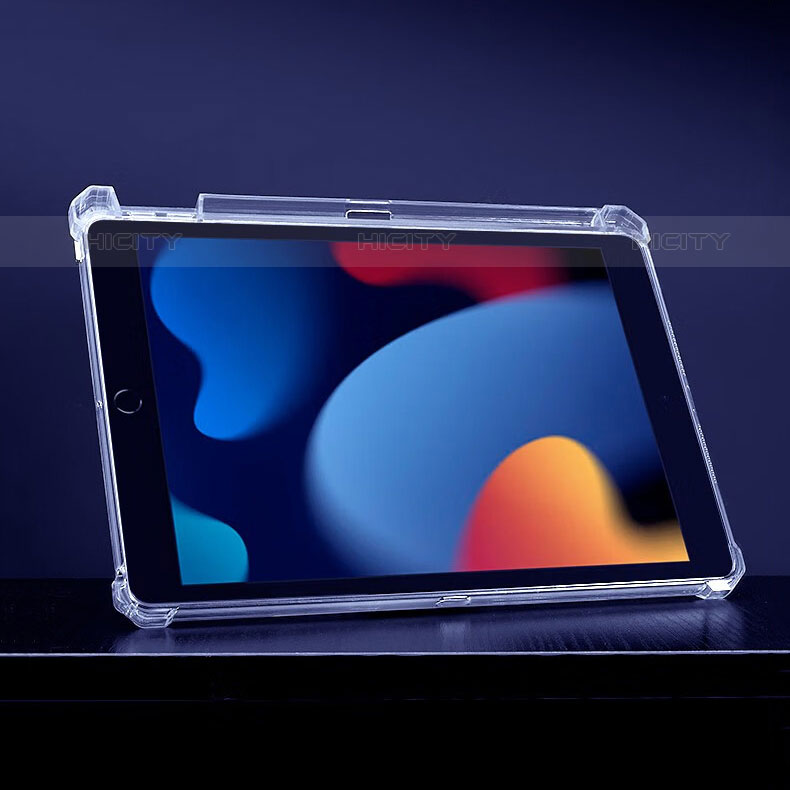 Funda Silicona Ultrafina Carcasa Transparente con Soporte para Apple iPad 10.2 (2020) Claro