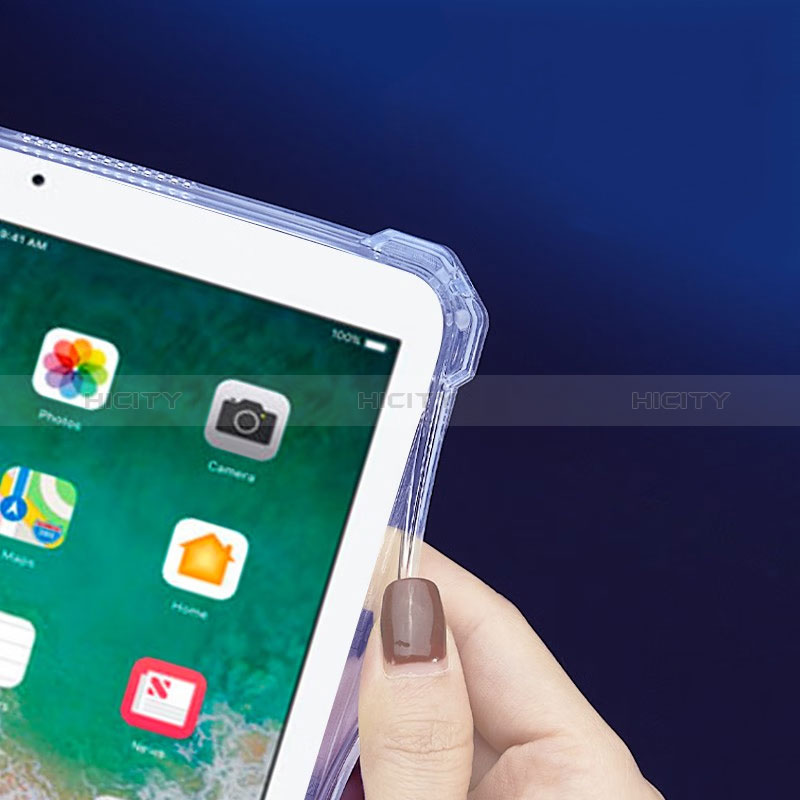 Funda Silicona Ultrafina Carcasa Transparente con Soporte para Apple iPad Air 2 Claro