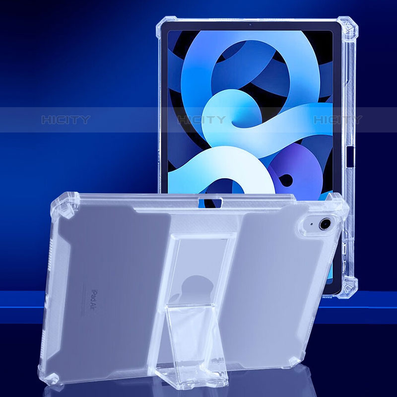 Funda Silicona Ultrafina Carcasa Transparente con Soporte para Apple iPad Air 4 10.9 (2020) Claro