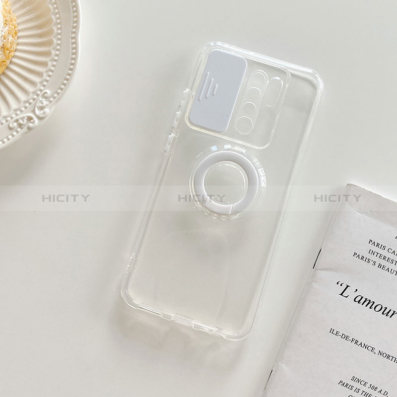 Funda Silicona Ultrafina Carcasa Transparente con Soporte para Xiaomi Redmi 9