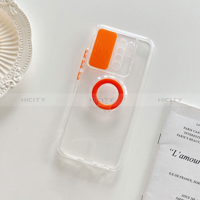 Funda Silicona Ultrafina Carcasa Transparente con Soporte para Xiaomi Redmi 9