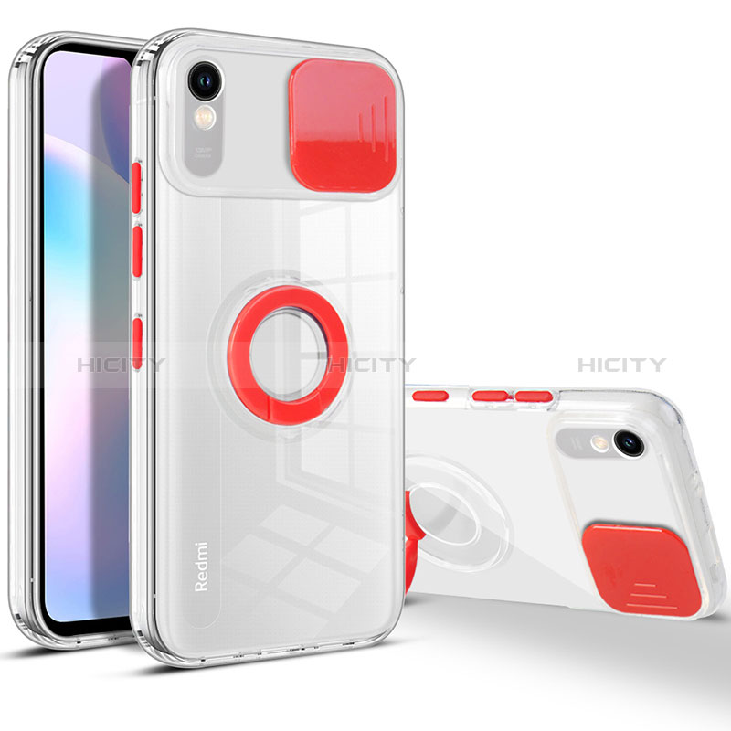 Funda Silicona Ultrafina Carcasa Transparente con Soporte para Xiaomi Redmi 9AT