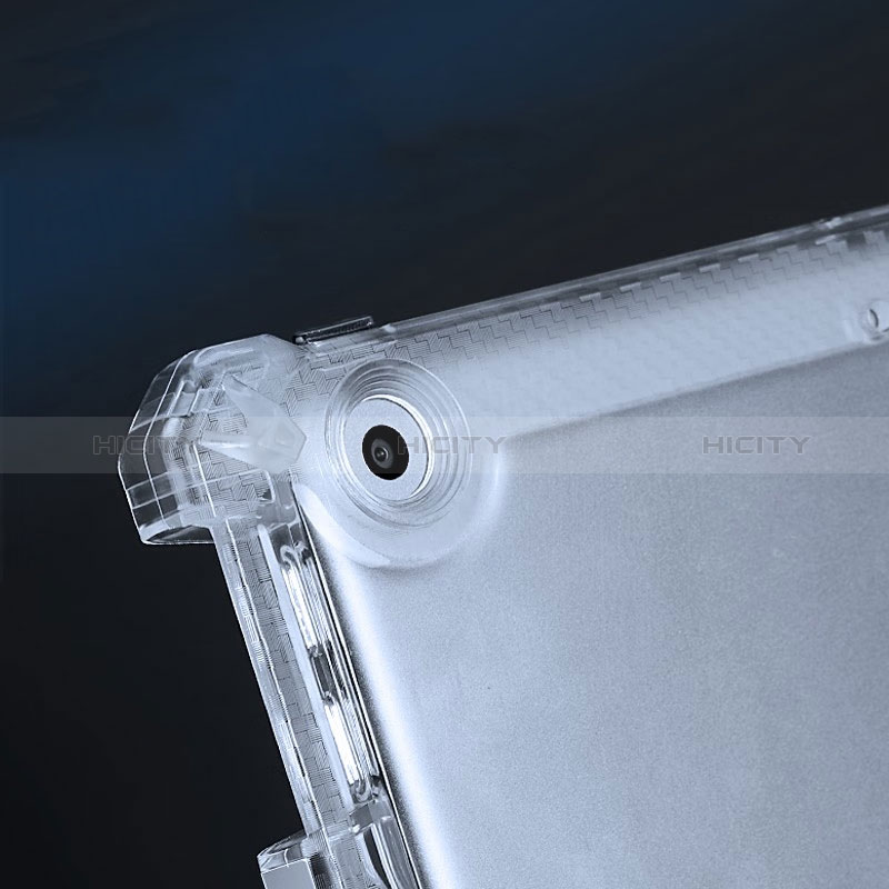 Funda Silicona Ultrafina Carcasa Transparente con Soporte S01 para Apple iPad Mini 4 Claro