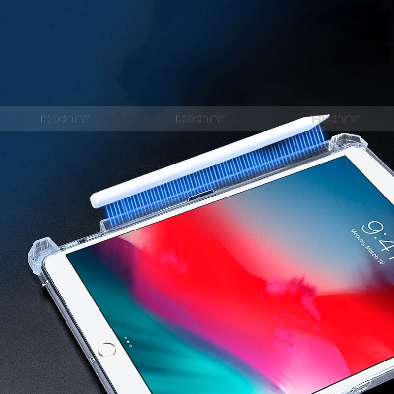 Funda Silicona Ultrafina Carcasa Transparente con Soporte S01 para Apple iPad Mini 5 (2019) Claro