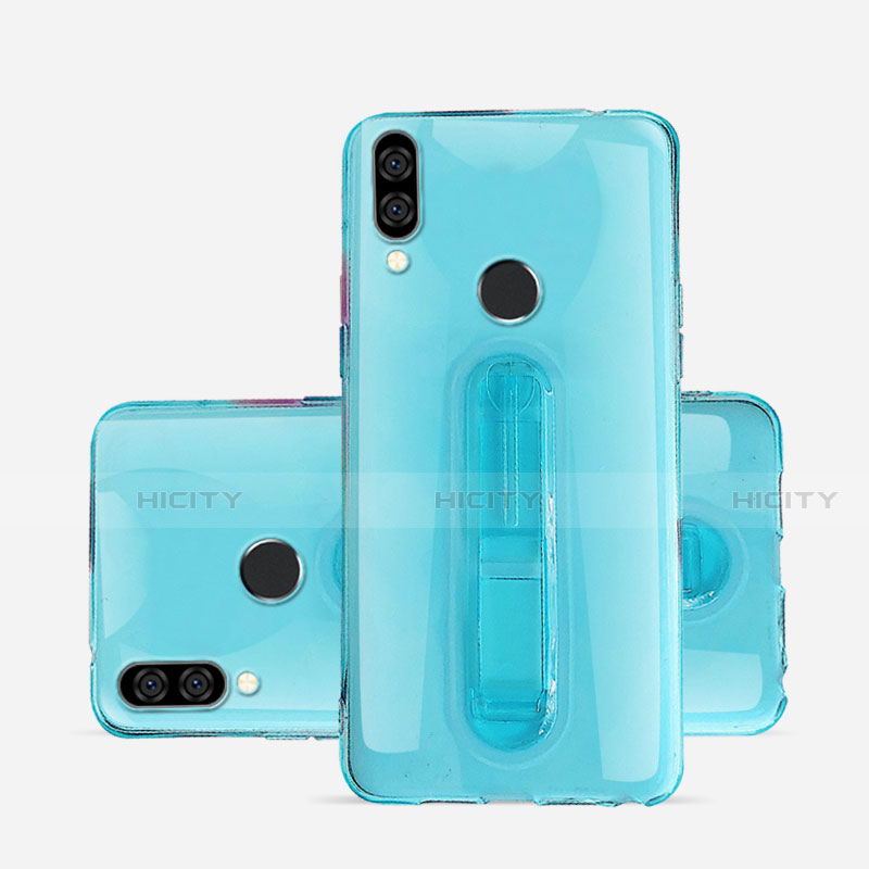 Funda Silicona Ultrafina Carcasa Transparente con Soporte S01 para Huawei Nova 3e