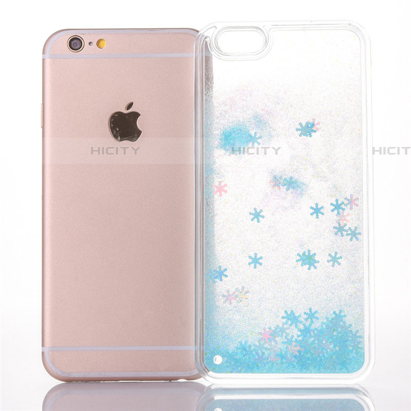 Funda Silicona Ultrafina Carcasa Transparente Flores T01 para Apple iPhone 6