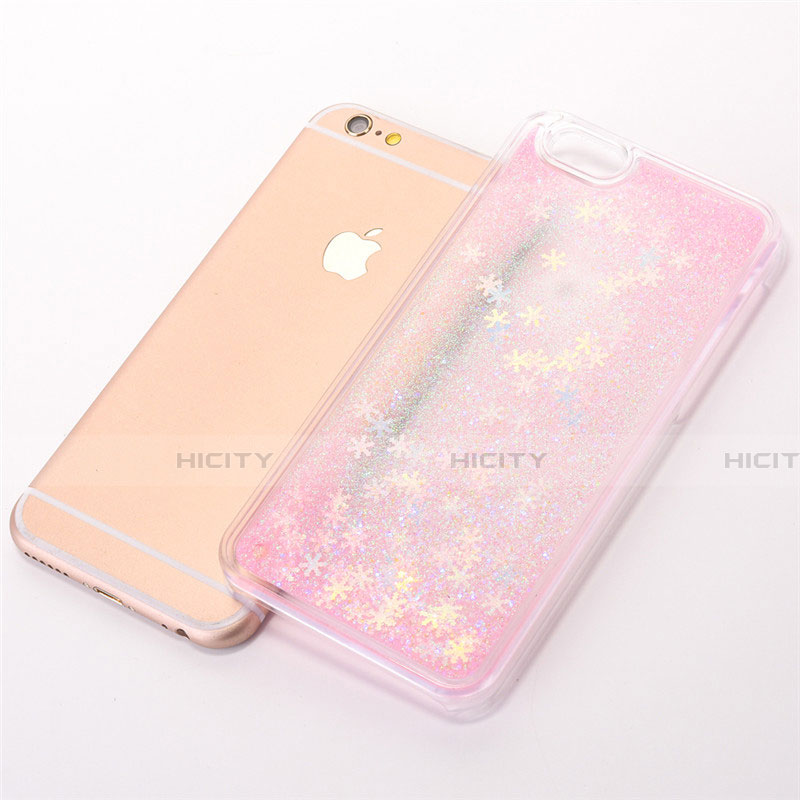 Funda Silicona Ultrafina Carcasa Transparente Flores T01 para Apple iPhone 6S