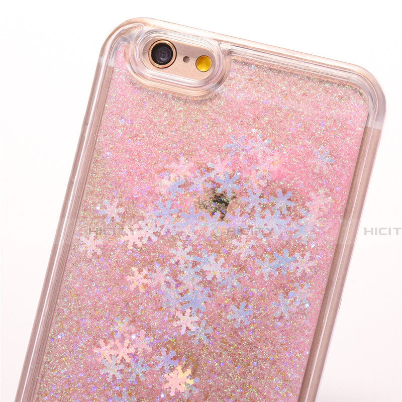 Funda Silicona Ultrafina Carcasa Transparente Flores T01 para Apple iPhone 6S Plus