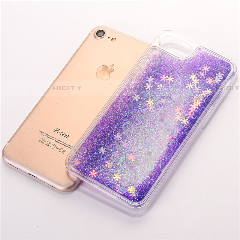 Funda Silicona Ultrafina Carcasa Transparente Flores T01 para Apple iPhone 8