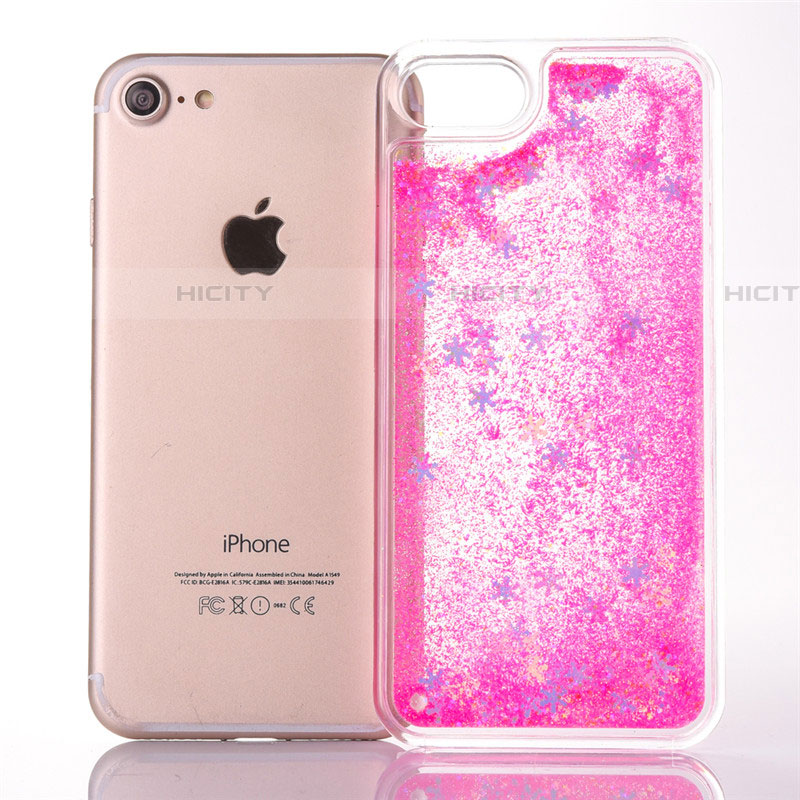 Funda Silicona Ultrafina Carcasa Transparente Flores T01 para Apple iPhone 8