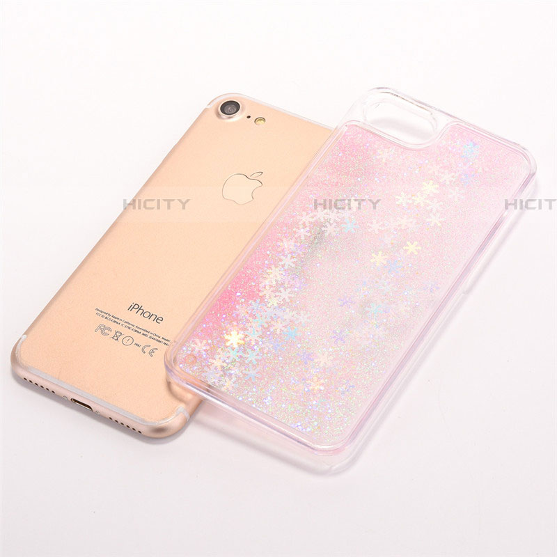 Funda Silicona Ultrafina Carcasa Transparente Flores T01 para Apple iPhone 8