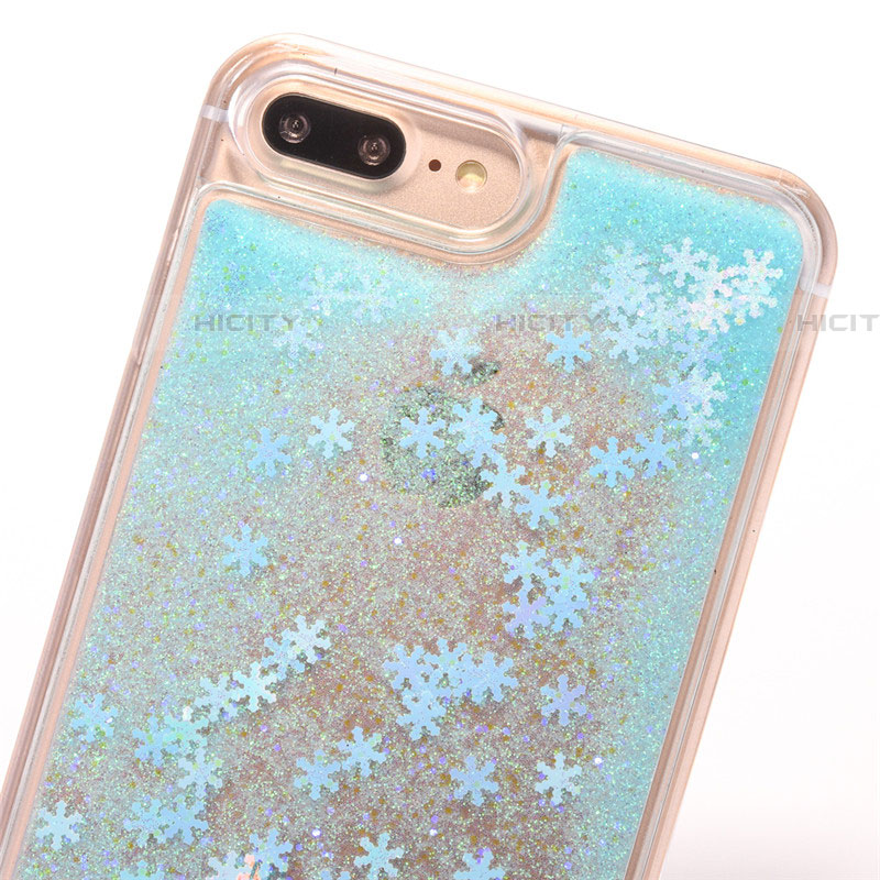 Funda Silicona Ultrafina Carcasa Transparente Flores T01 para Apple iPhone 8 Plus