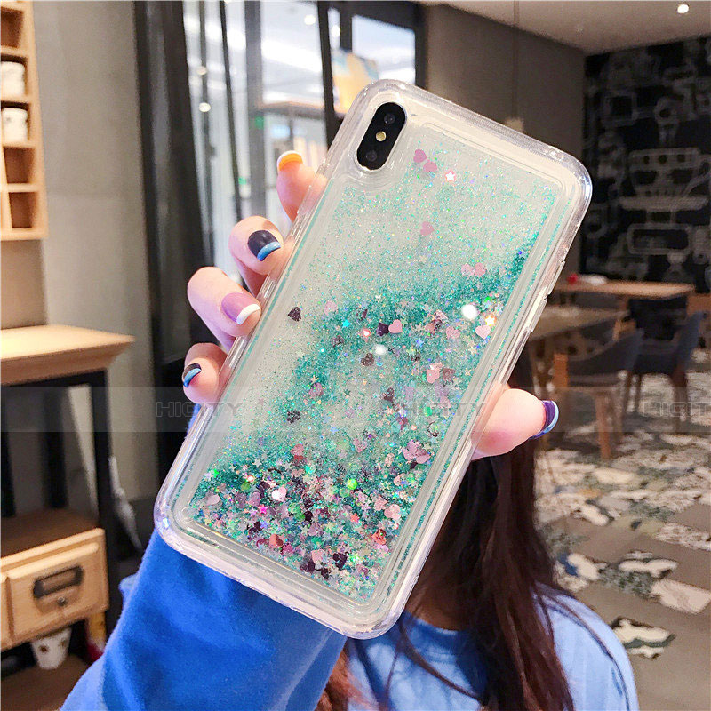 Funda Silicona Ultrafina Carcasa Transparente Flores T02 para Apple iPhone Xs Max