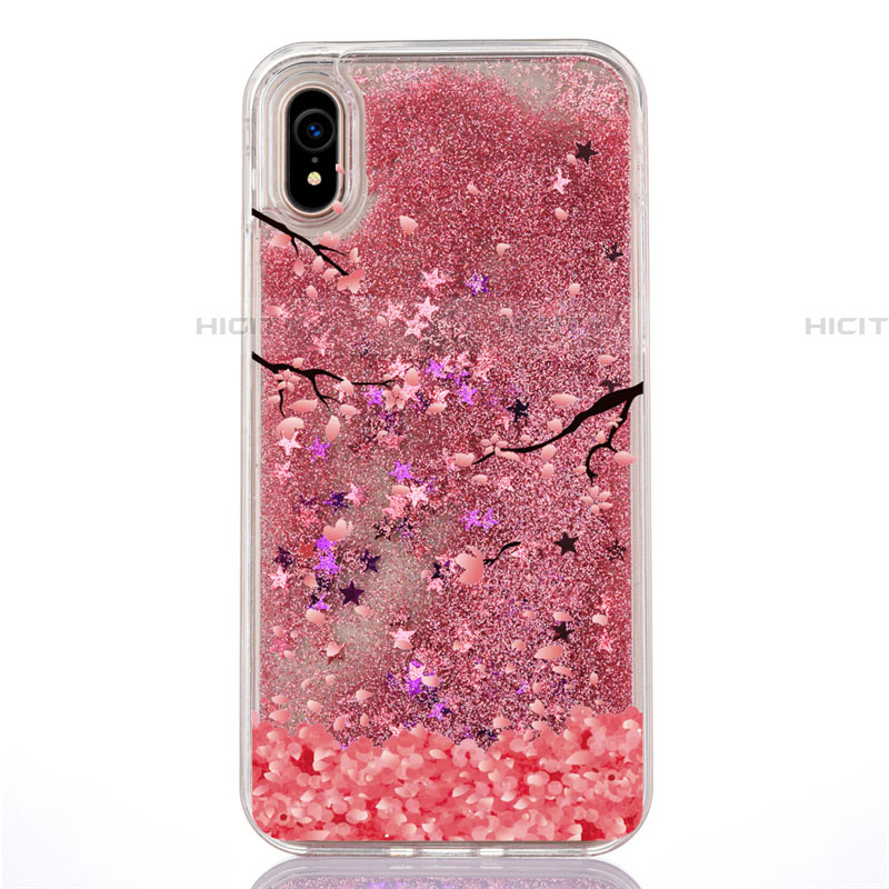 Funda Silicona Ultrafina Carcasa Transparente Flores T04 para Apple iPhone XR