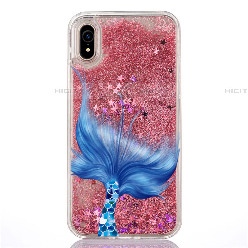 Funda Silicona Ultrafina Carcasa Transparente Flores T04 para Apple iPhone XR Multicolor