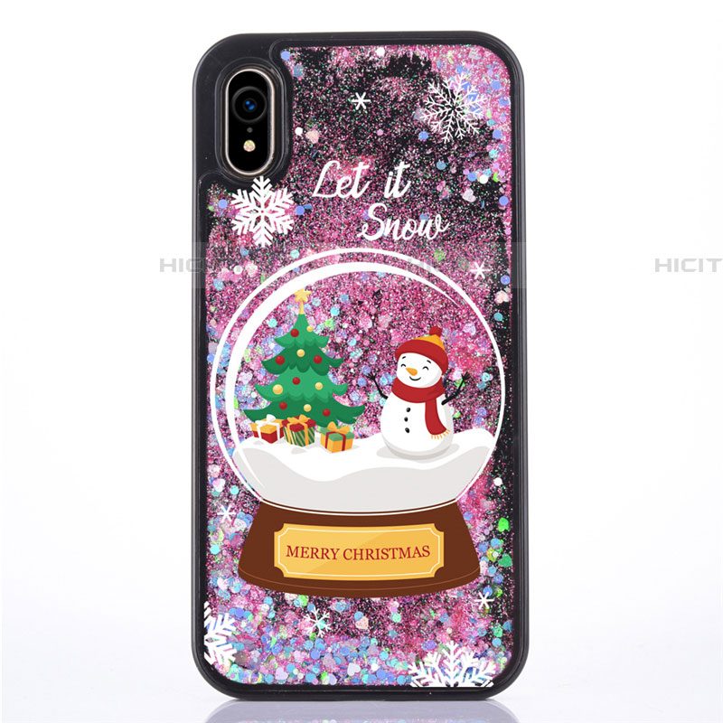 Funda Silicona Ultrafina Carcasa Transparente Flores T05 para Apple iPhone XR