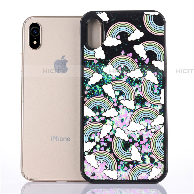 Funda Silicona Ultrafina Carcasa Transparente Flores T06 para Apple iPhone XR