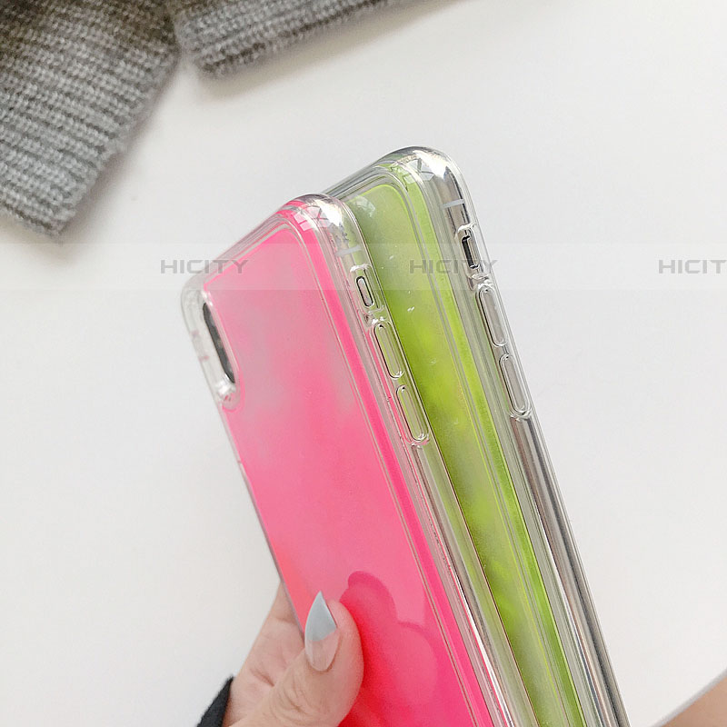 Funda Silicona Ultrafina Carcasa Transparente Flores T10 para Apple iPhone XR