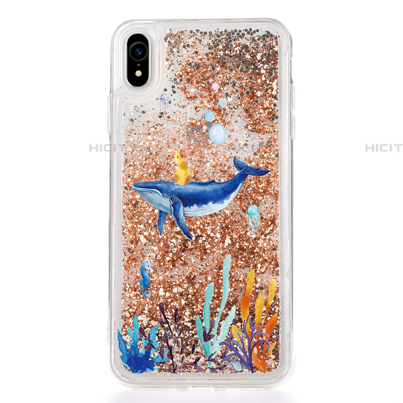 Funda Silicona Ultrafina Carcasa Transparente Flores T17 para Apple iPhone XR