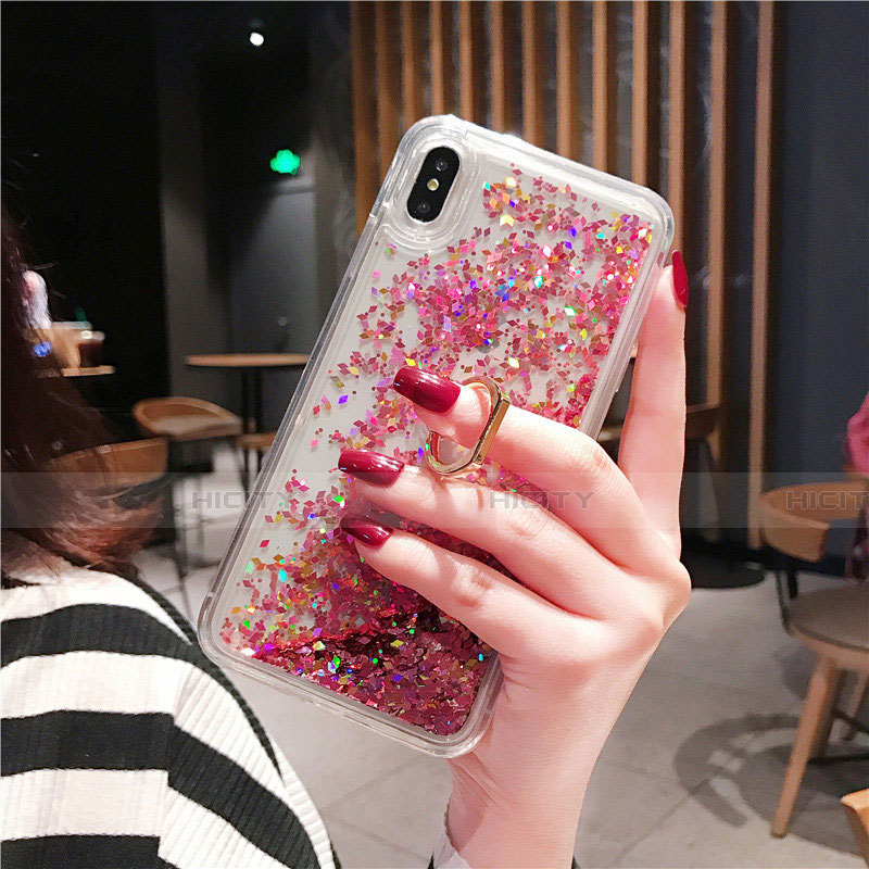 Funda Silicona Ultrafina Carcasa Transparente Flores T25 para Apple iPhone X