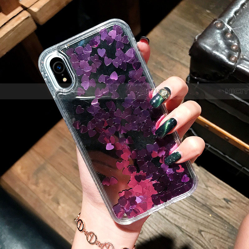 Funda Silicona Ultrafina Carcasa Transparente Flores T26 para Apple iPhone XR