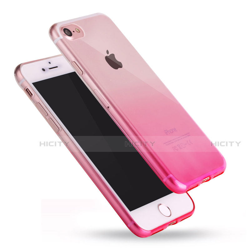 Funda Silicona Ultrafina Carcasa Transparente Gradiente G01 para Apple iPhone SE (2020)