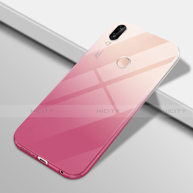 Funda Silicona Ultrafina Carcasa Transparente Gradiente G01 para Huawei Nova 3e