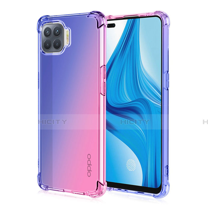 Funda Silicona Ultrafina Carcasa Transparente Gradiente G01 para Oppo A93