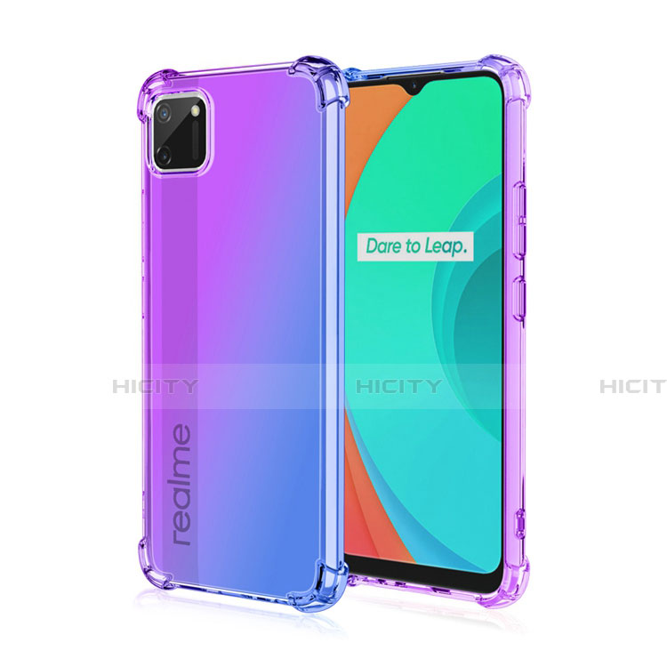 Funda Silicona Ultrafina Carcasa Transparente Gradiente G01 para Realme C11