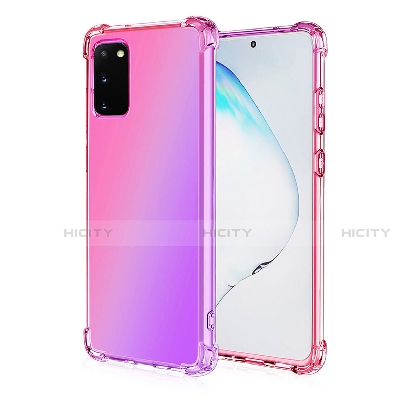 Funda Silicona Ultrafina Carcasa Transparente Gradiente G01 para Samsung Galaxy S20 5G