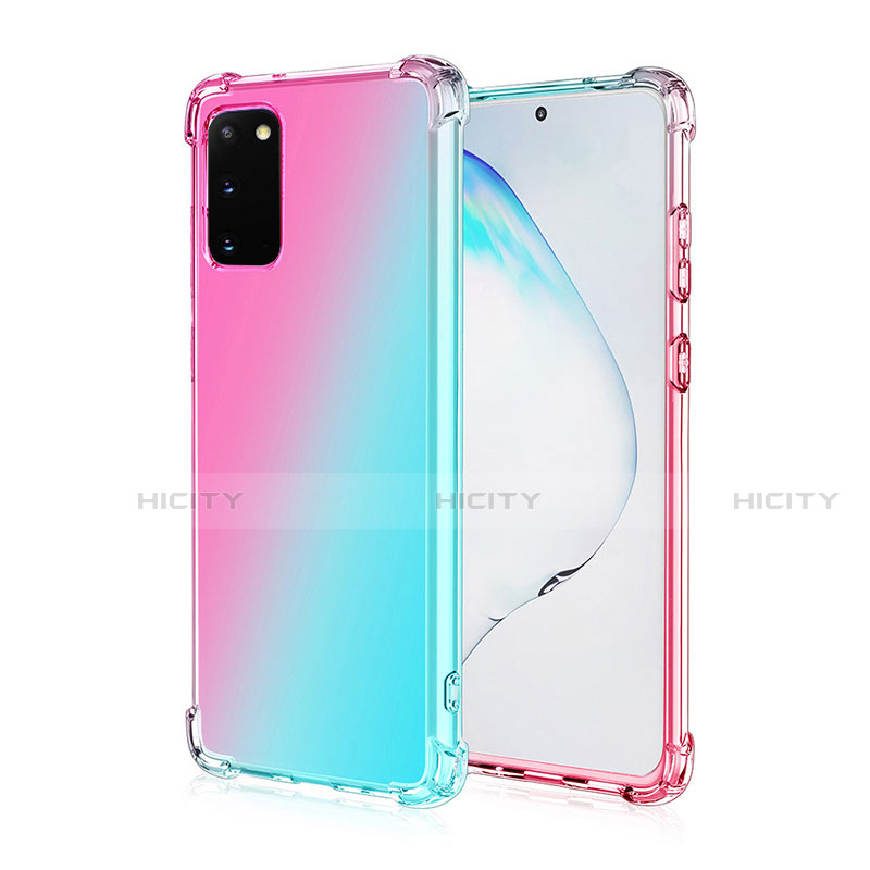 Funda Silicona Ultrafina Carcasa Transparente Gradiente G01 para Samsung Galaxy S20 5G