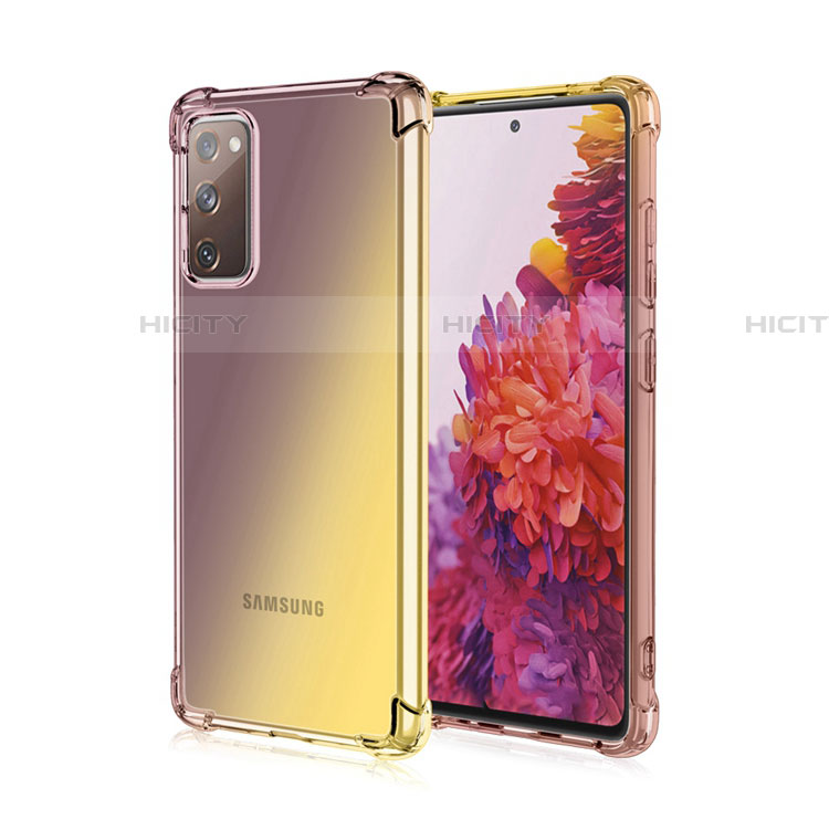 Funda Silicona Ultrafina Carcasa Transparente Gradiente G01 para Samsung Galaxy S20 FE ((2022)) 5G Marron