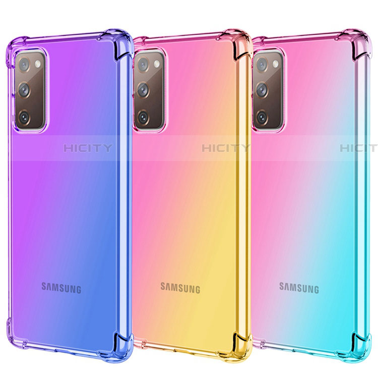 Funda Silicona Ultrafina Carcasa Transparente Gradiente G01 para Samsung Galaxy S20 FE 5G